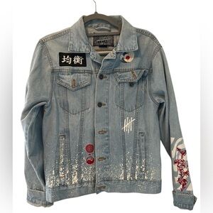 Brooklyn cloth small “stay wavy” graphin design painted jacket